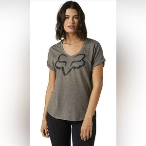 FOX Racing Women’s Boundary Short Sleeve Top Size XSmall Graphite Gray